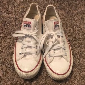 White low top Converse size 7